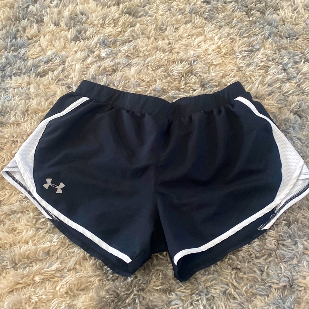 Under Armour black and white heatgear shoes